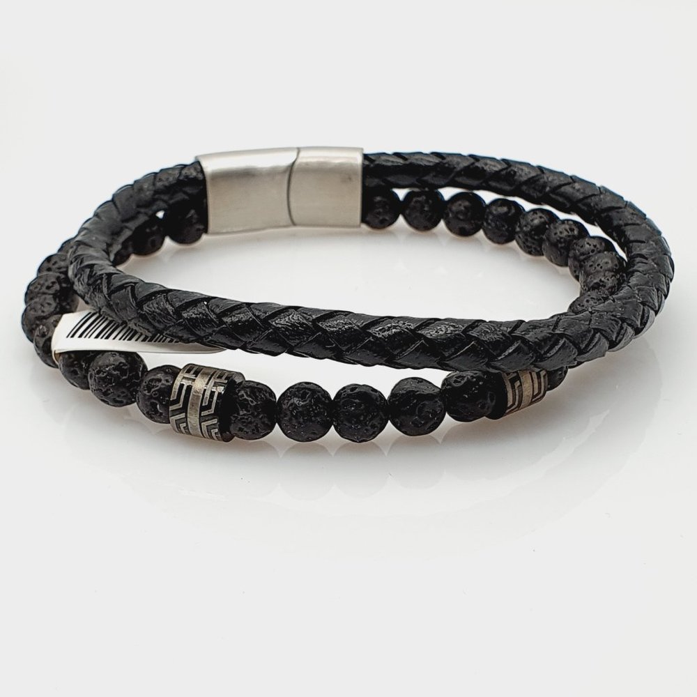 Beads & Leather Bracelets for men, MO112 - Picture 6 of 16